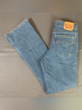 Levi’s 725 High Rise Bootcut Jeans Women’s W29 Light Wash Stretch Denim